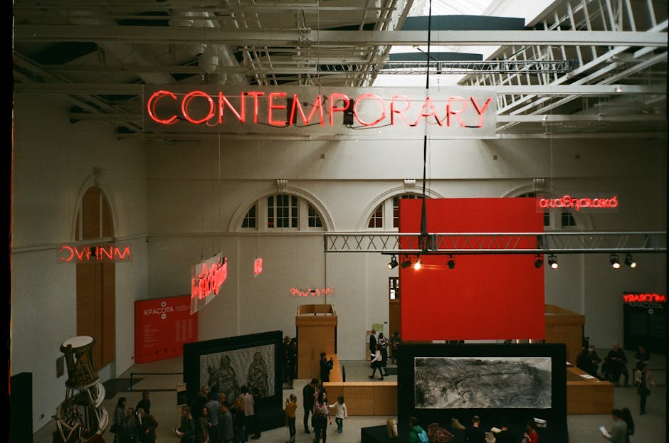 contemporary art installation inside MNAC at the Palace of Parliament