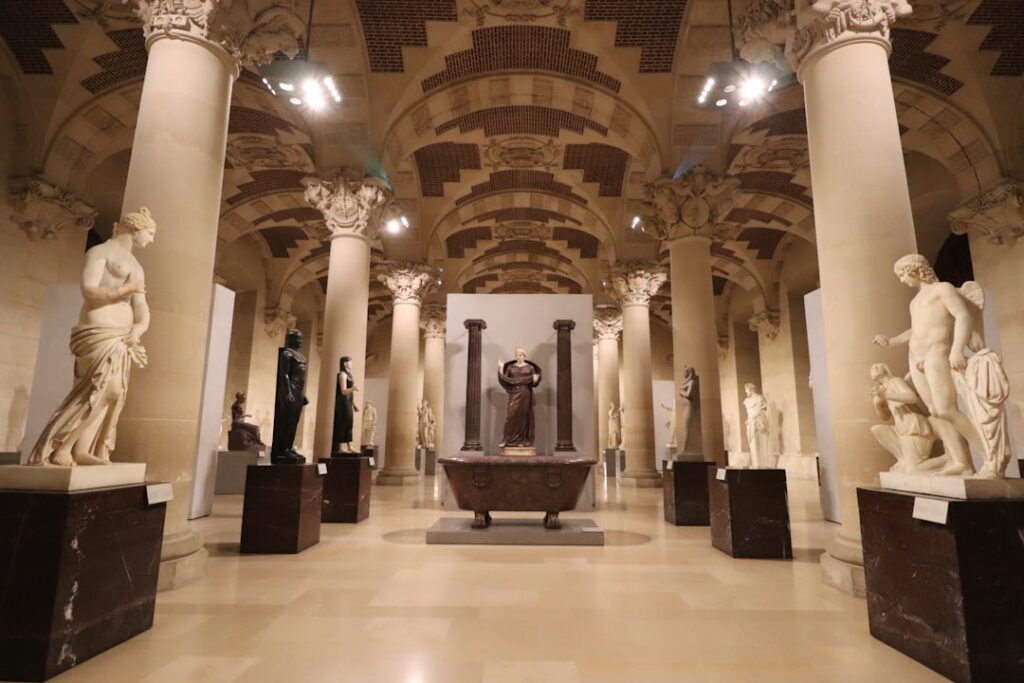 exhibition hall inside the National Museum of Romanian History