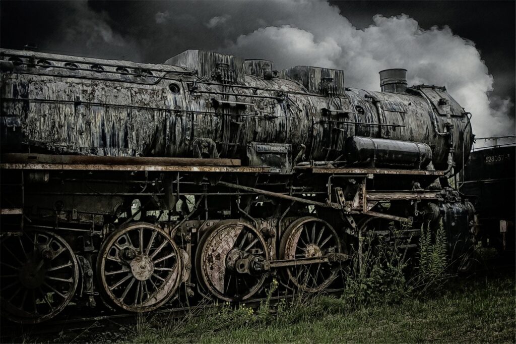 Old industrial railway workshop repurposed as museum space