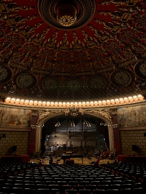 Interno della grande sala da concerto dell'Ateneul Român