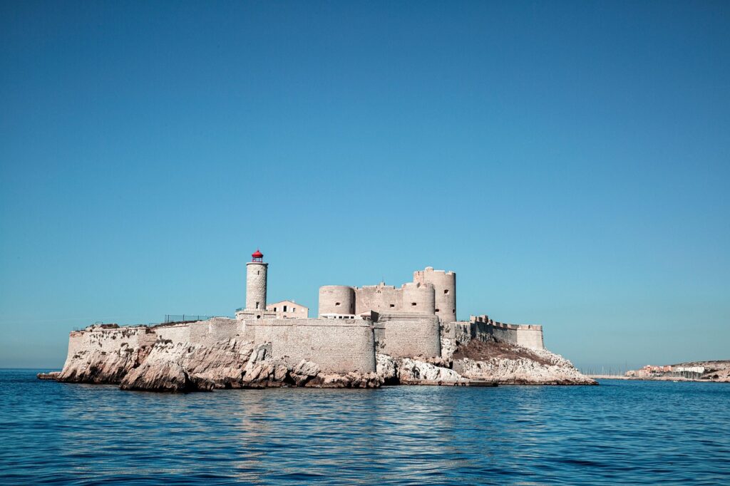 Boat approaching Château d'If, Marseille