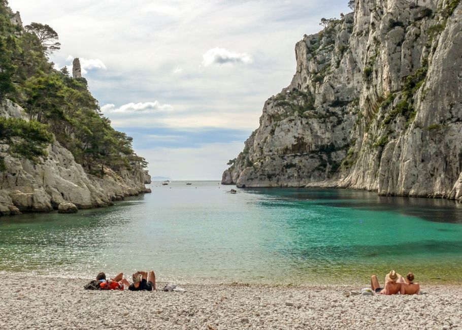 Sunbathers on Plage du Prado, Marseille