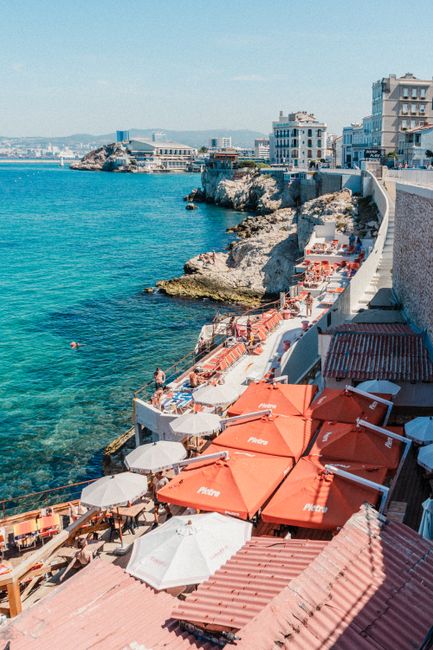Pullman Marseille Palm Beach terrace with sea view