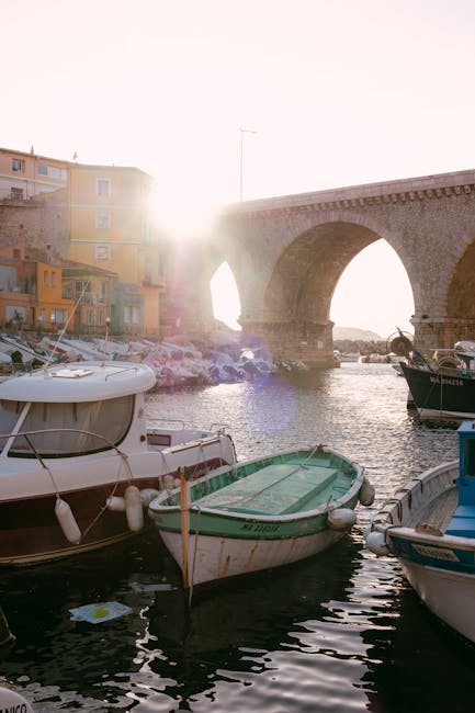 Fishermen's boats at Vallon des Auffes, Marseille