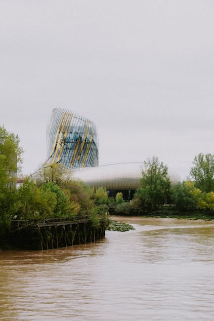 Exterior of La Cité du Vin on Bordeaux quayside