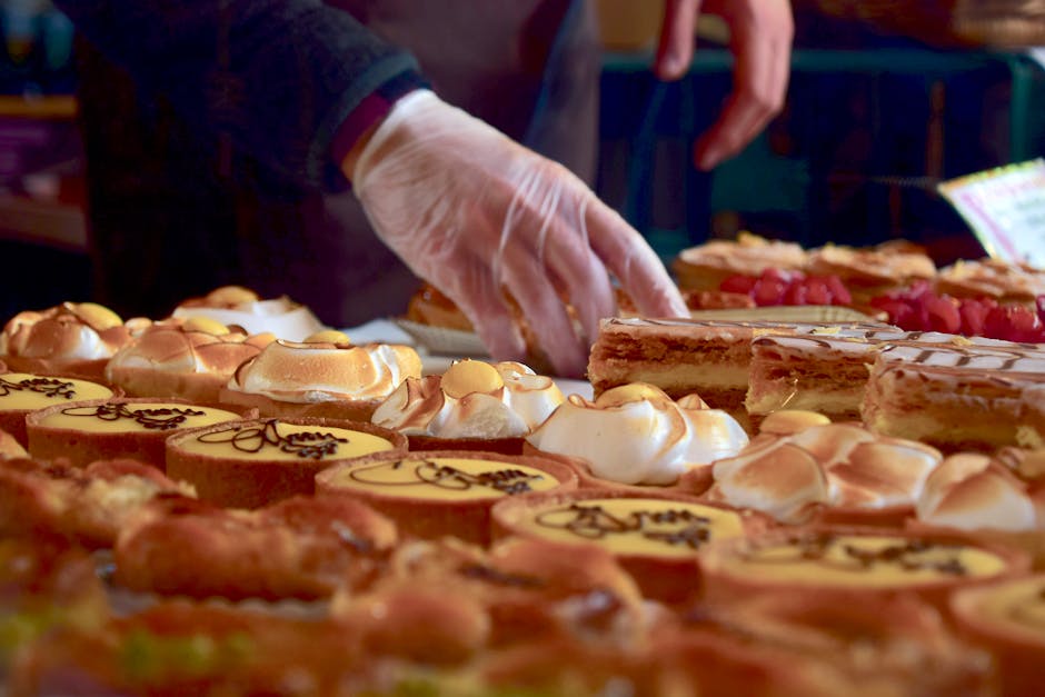 Gebäckstand auf dem Marché des Capucins Nahaufnahme