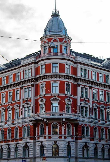Widok miasta Helsinki i elementy architektury