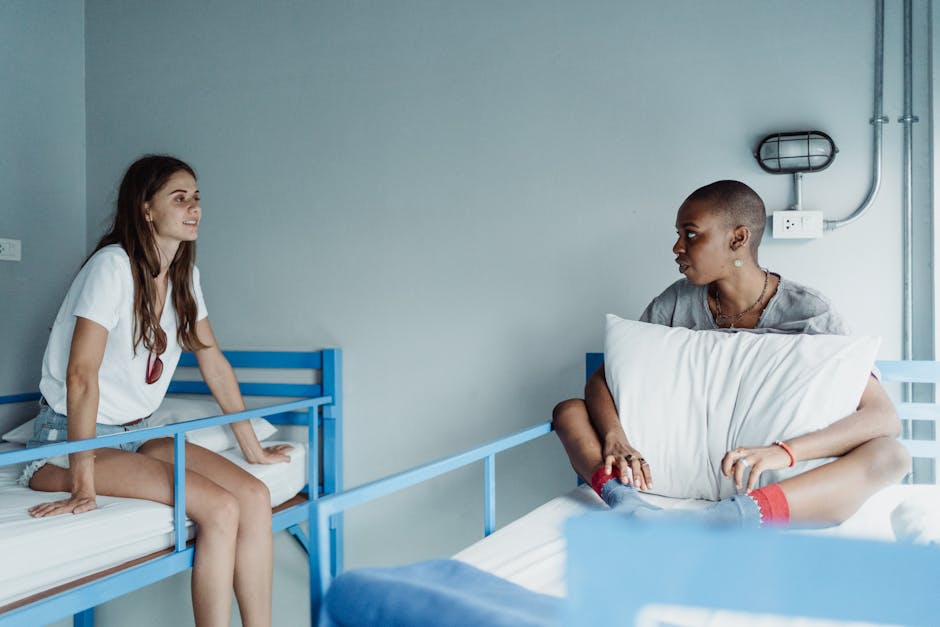Wspólna przestrzeń w hostelu młodzieżowym w Helsinkach