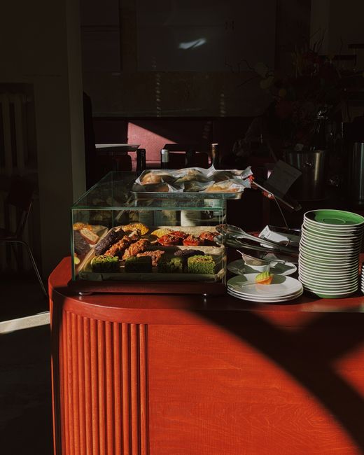 Interior pastry display at Café Ekberg, Helsinki