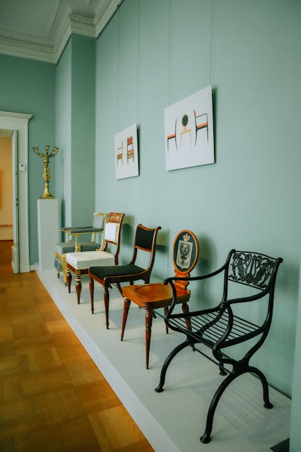 Exhibit of Finnish furniture at the Design Museum Helsinki