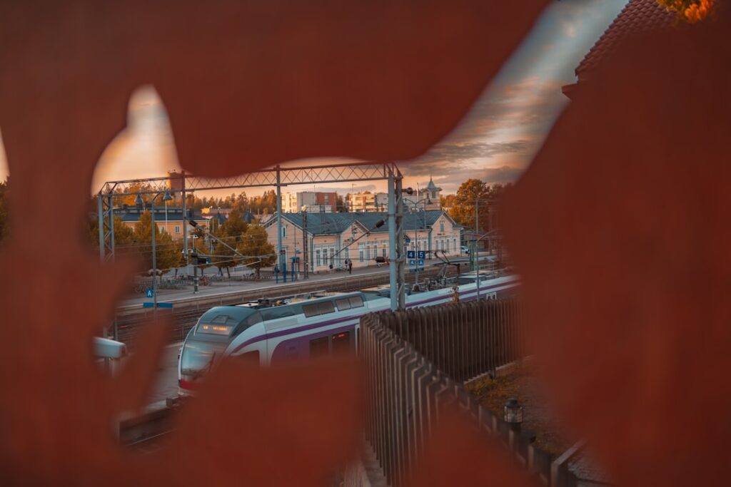 Finlandia Hall reflecting in the water in the evening