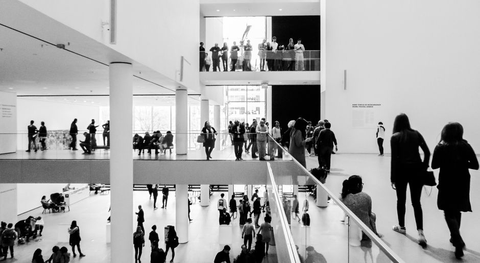 White interior gallery space at Kiasma Museum of Contemporary Art