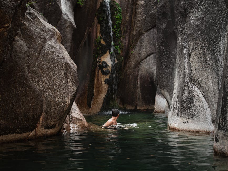 Restonica river granite pools near Corte