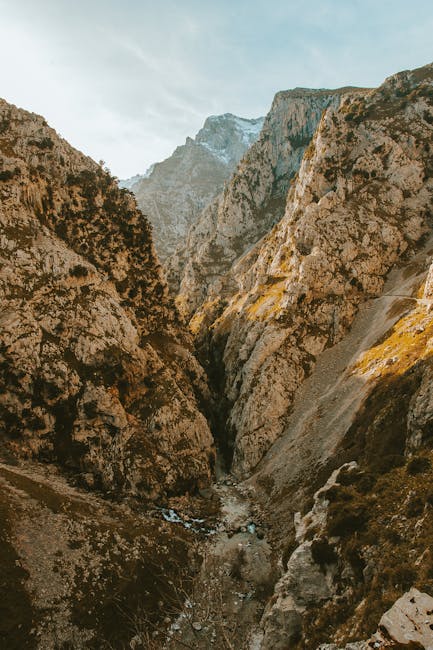 Steep granite gorge of Scala di Santa Regina