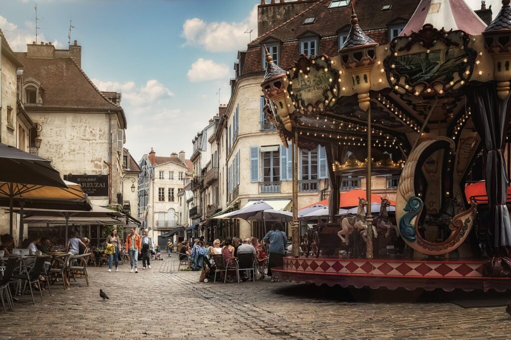 Oude binnenstad van Saint-Malo, straatzicht