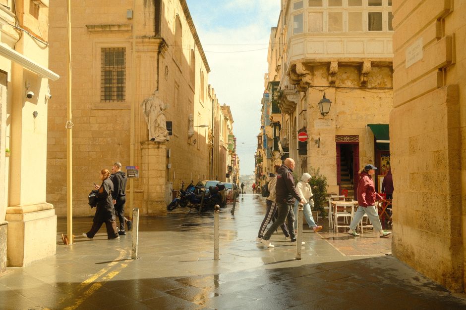Merchant Street, Fußgängerzone in Valletta