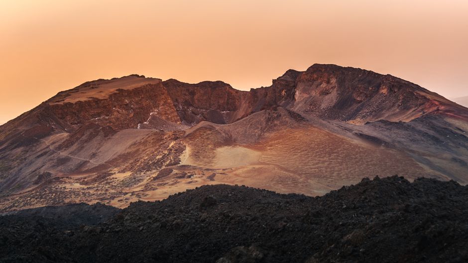 Sunrise over Mount Teide volcanic crater