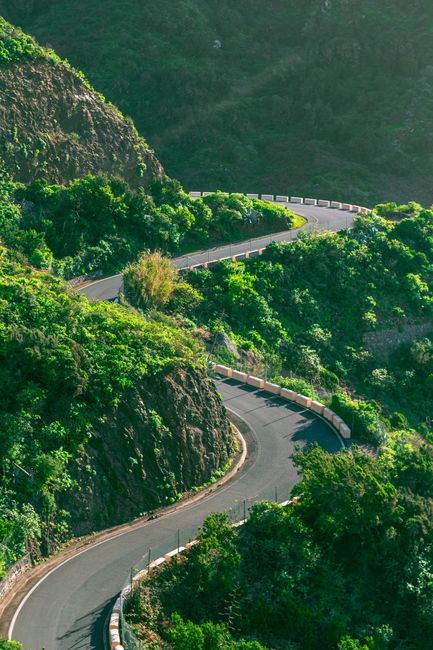 Strada di montagna panoramica a Gran Canaria