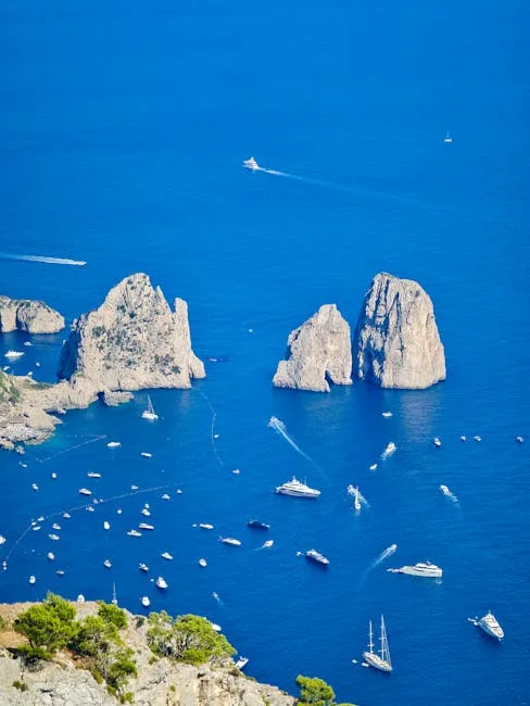Blue sea at Capri