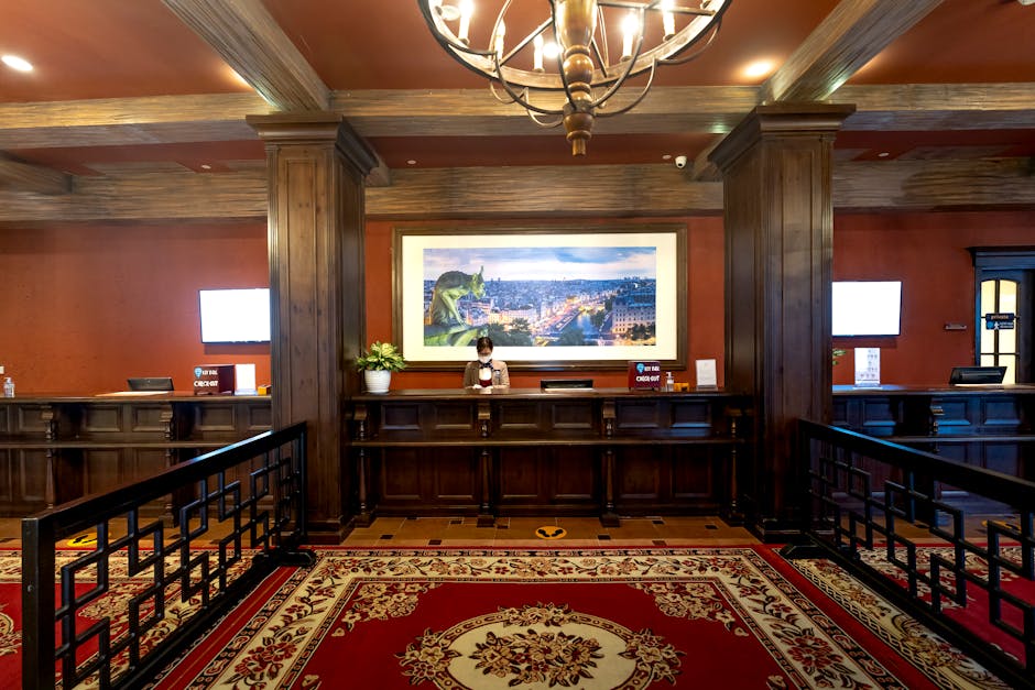 Reception di una spa in hotel storico che accoglie gli ospiti