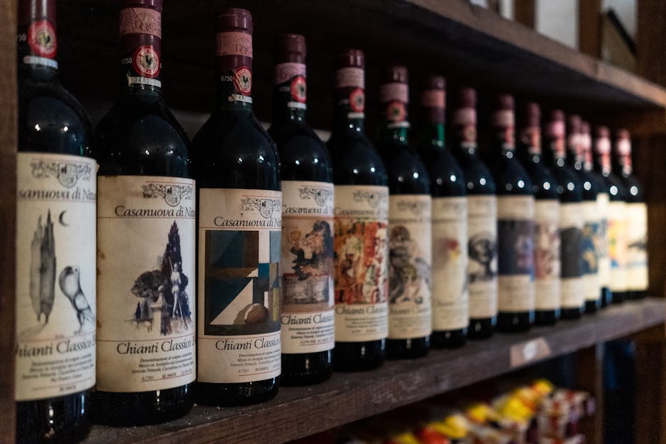 Chianti Classico cellar with barrels