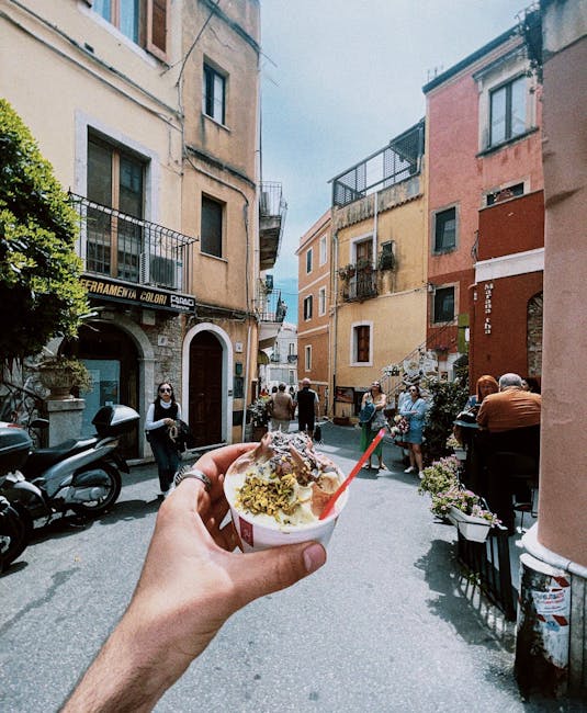 Coppa di gelato artigianale