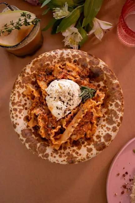 plate of Italian pasta