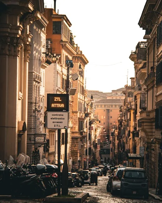 street sign for ZTL in Florence