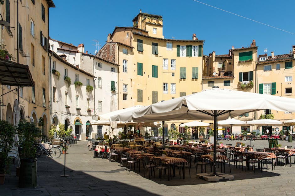 Caffè all’aperto family-friendly vicino a un parco di Lucca