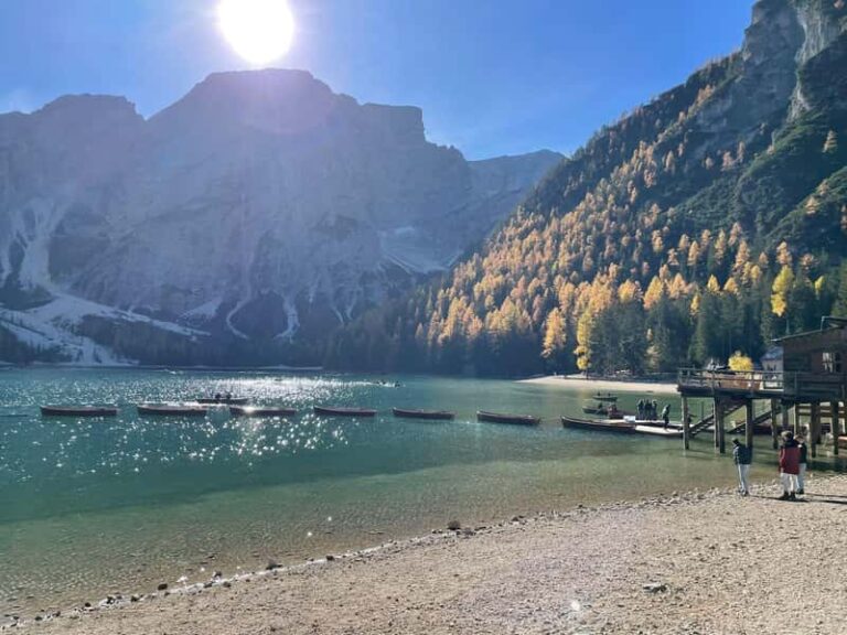 Yoga au lac Pragser