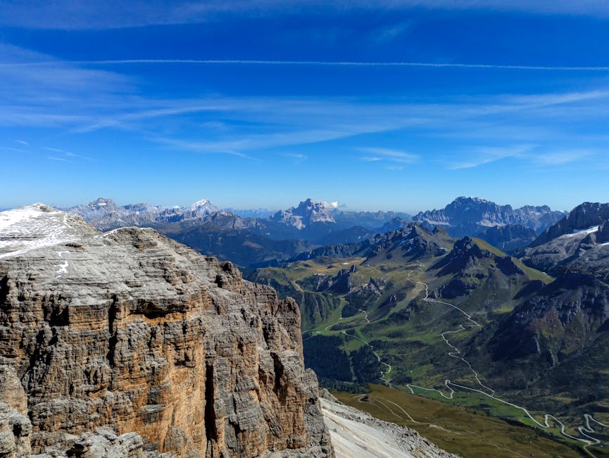 Panoramic summit view from Pordoi
