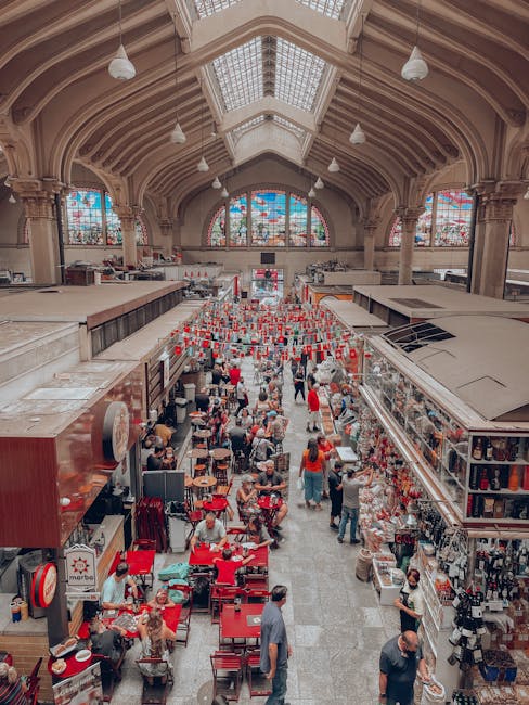 mercato centrale rome bustling food stalls interior