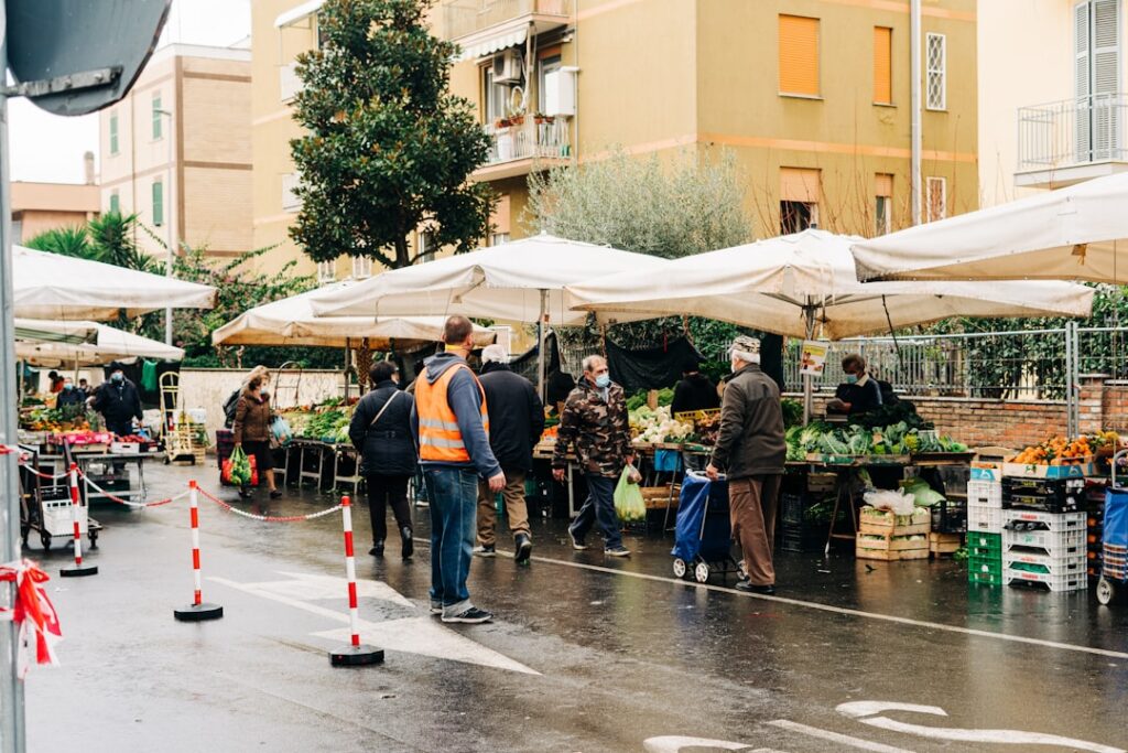rome street food vendor roasting chestnuts