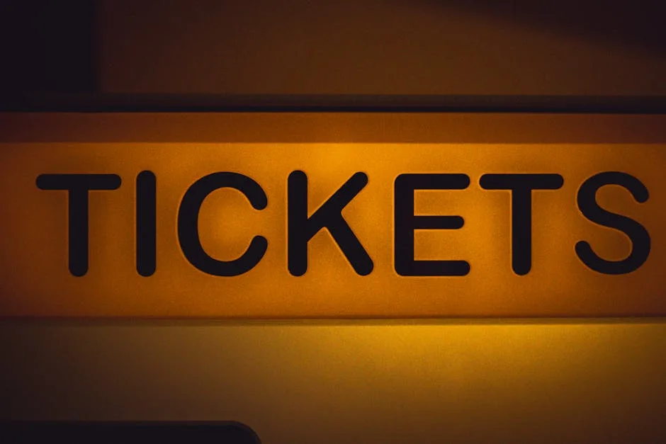 Local ticket booth for summer concerts in Lecce