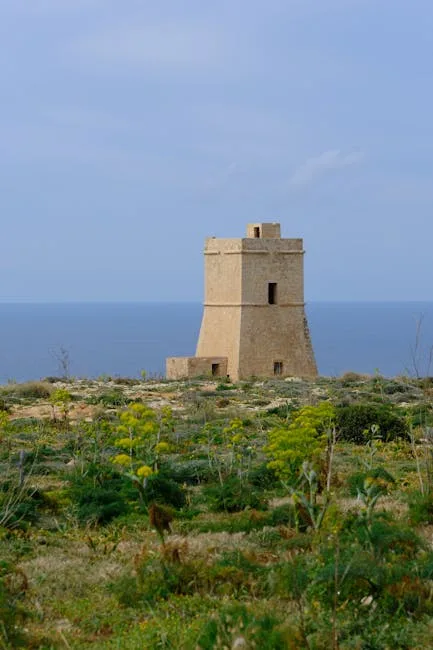 Torre Pali historic watchtower by the sea