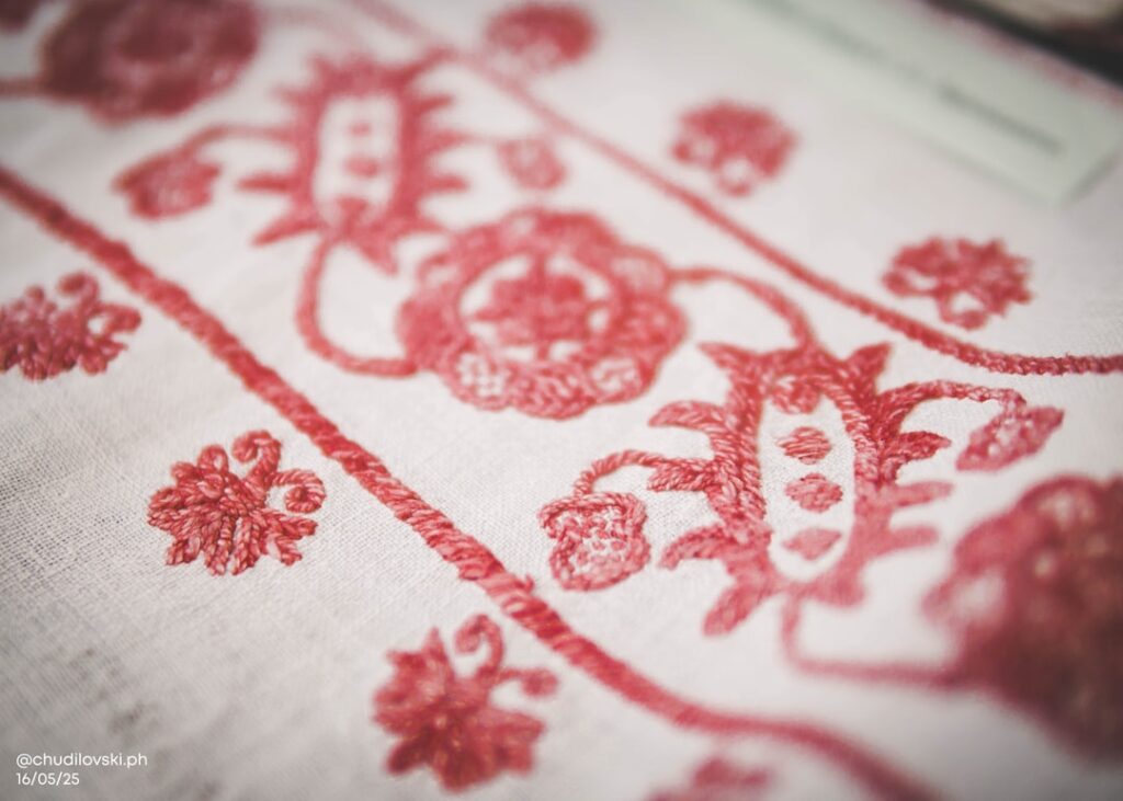 Hand-embroidered Sicilian textiles