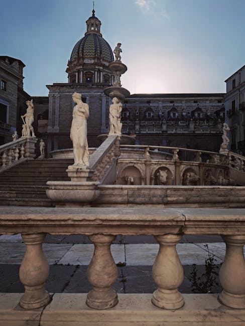 Piazza Pretoria fountain in Palermo