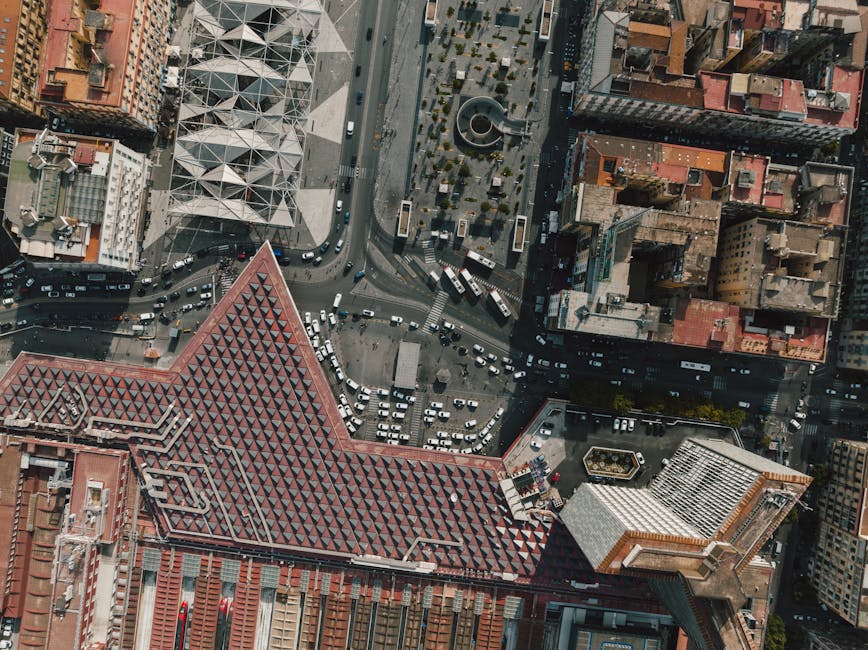 Bird's-eye view of Quattro Canti
