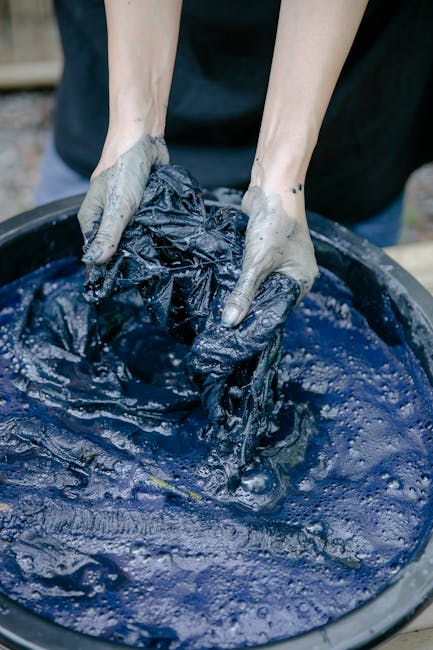 Hand dyeing fabrics