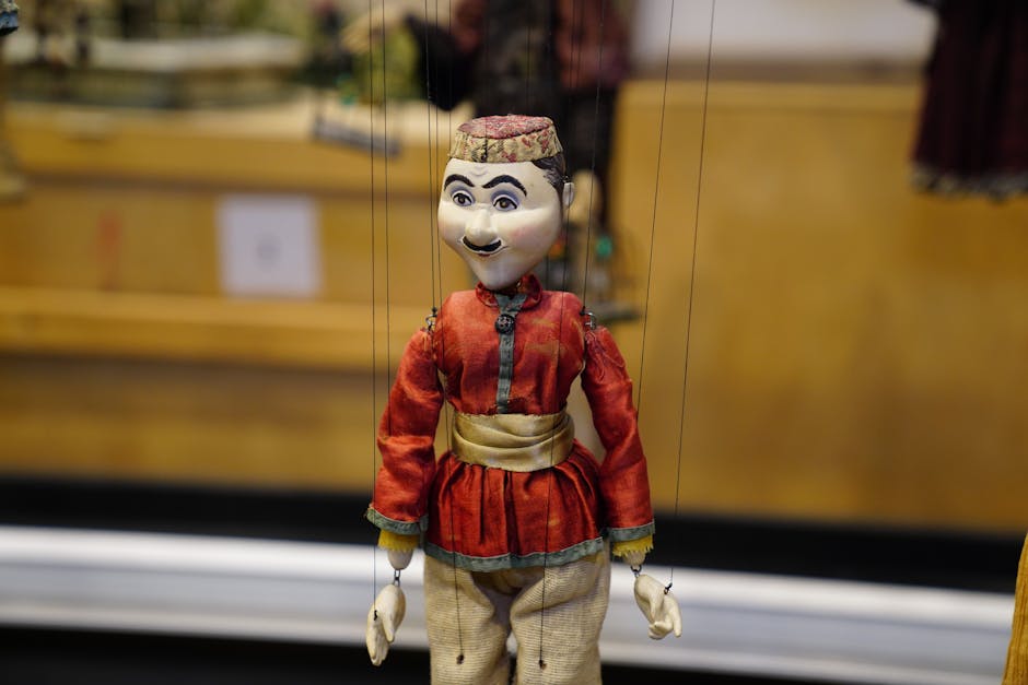 Close-up of puppet workshop at the Palermo puppet museum