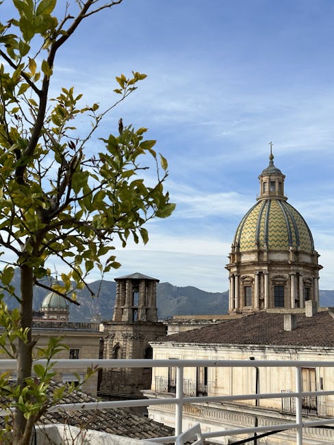 Palazzo dei Normanni rooftop terrace view