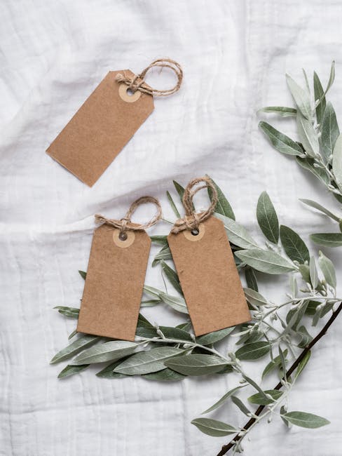 eco-friendly fashion labels on display