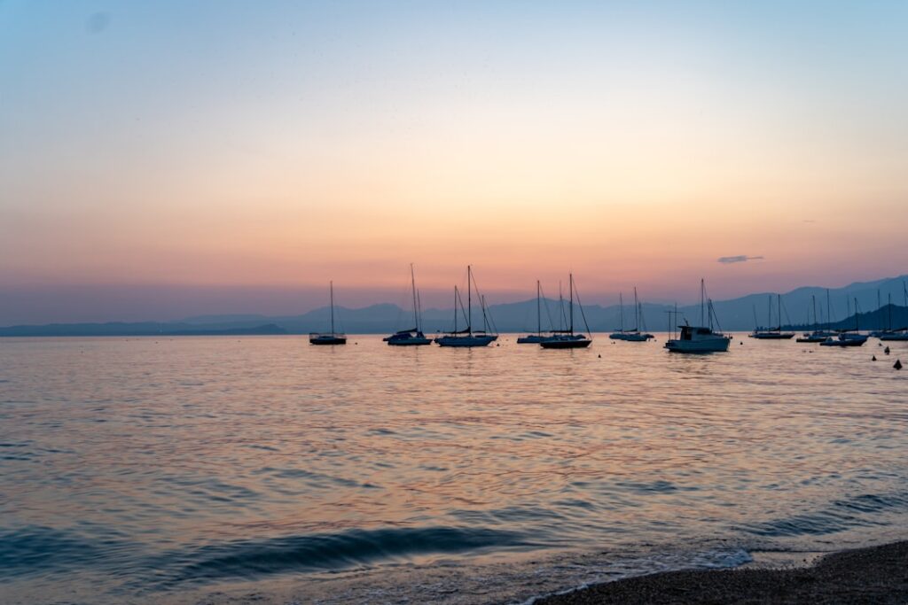 Lake Garda twilight reflections