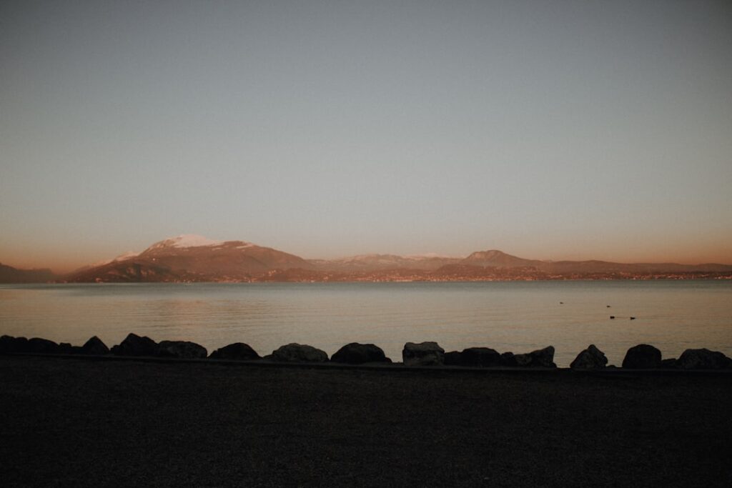 Sunrise over Lake Garda Sirmione