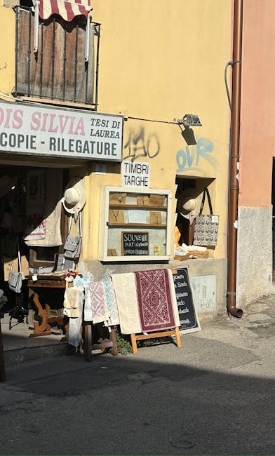 Mercato locale in Sardegna con prodotti tipici