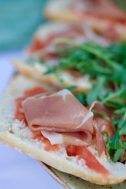 Italian sandwich with prosciutto