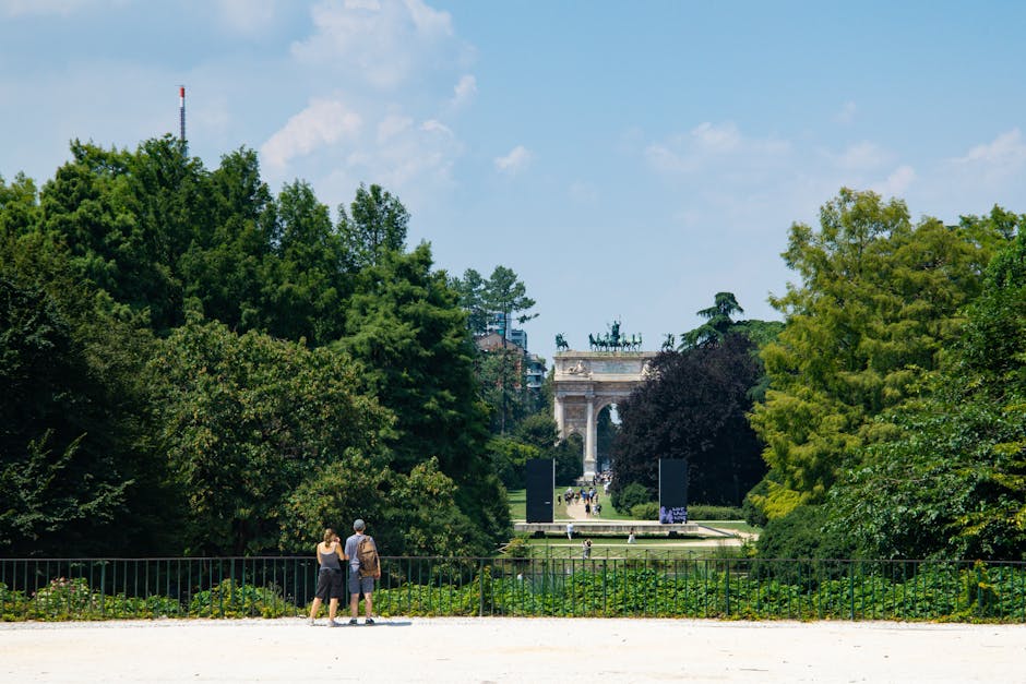green lawns of Parco Ducale