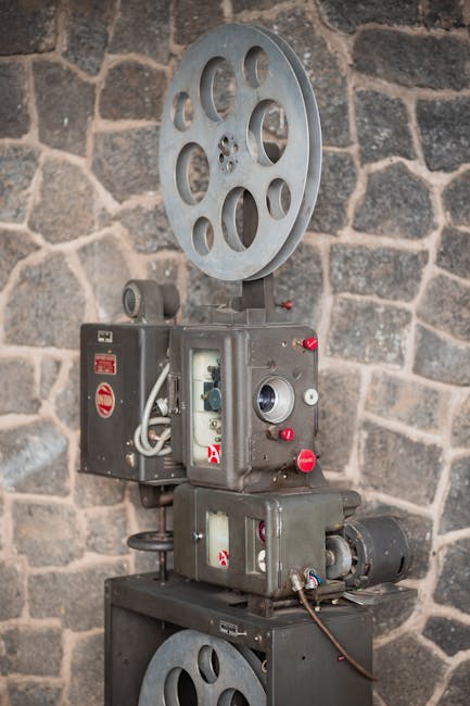 Vintage film projector