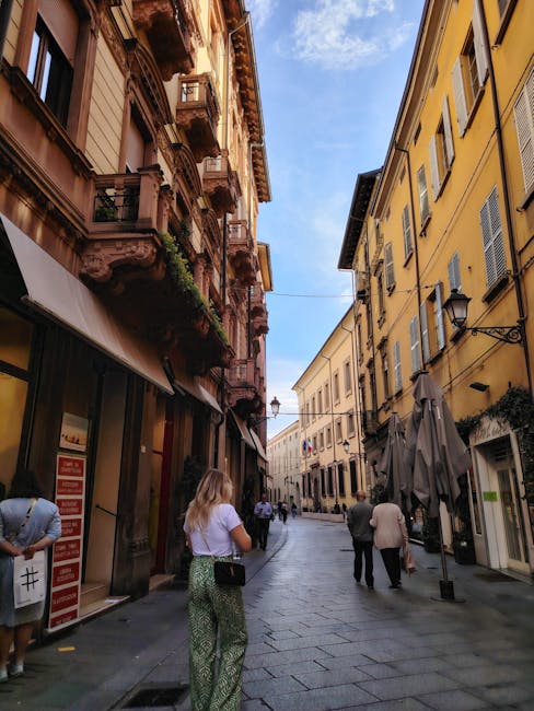 strolling through Parma streets