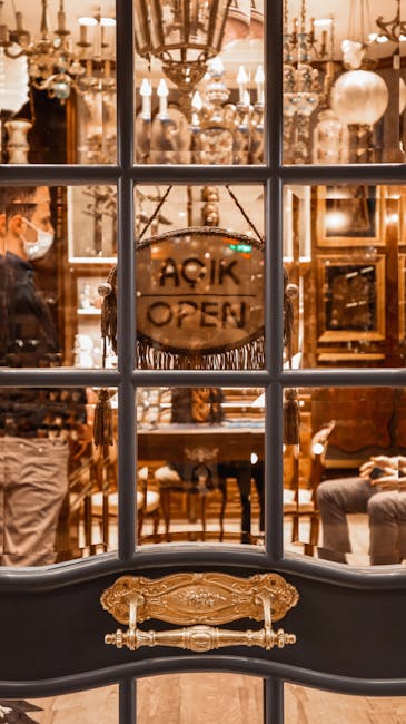 Antique shop display Lisbon interior
